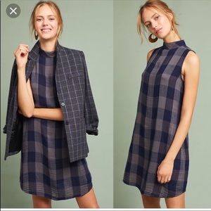 Anthropologie flannel sleeveless dress
